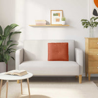 Cuscino per Schiena Rosso Arancio 50 x 45 cm Tessuto in Cords 42014657