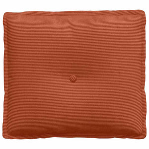 Cuscino per Schiena Rosso Arancio 50 x 45 cm Tessuto in Cords 42014657