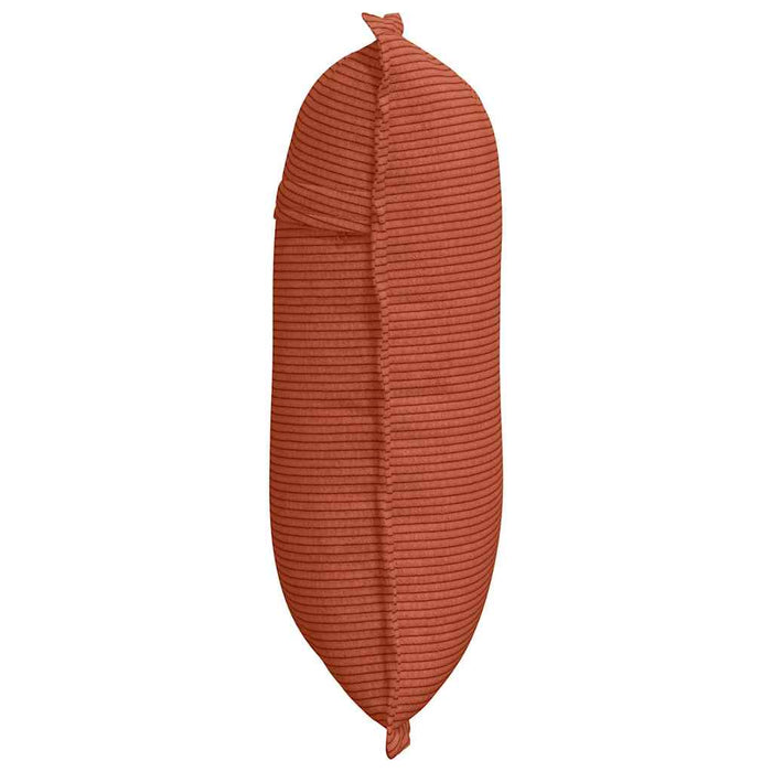 Cuscino per Schiena Rosso Arancio 50 x 45 cm Tessuto in Cords 42014657