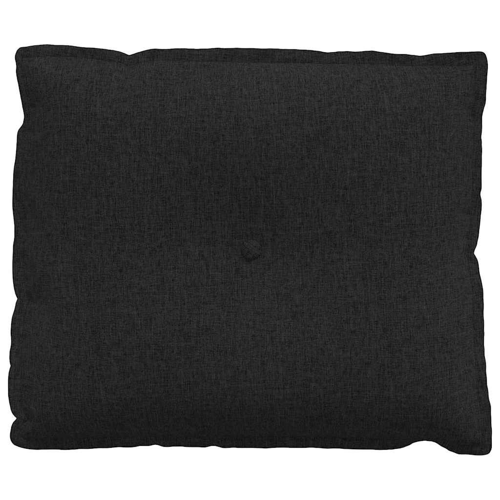 Cuscino per Schiena Nero 60 x 19 x 50 cm Tessuto 42014660