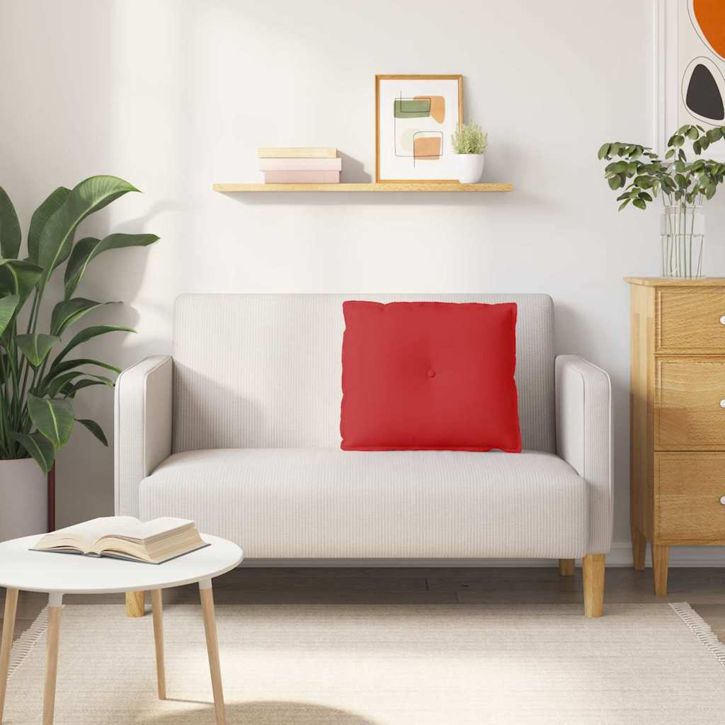 Cuscino per Schiena Rosso 60 x 19 x 50 cm Tessuto 42014670