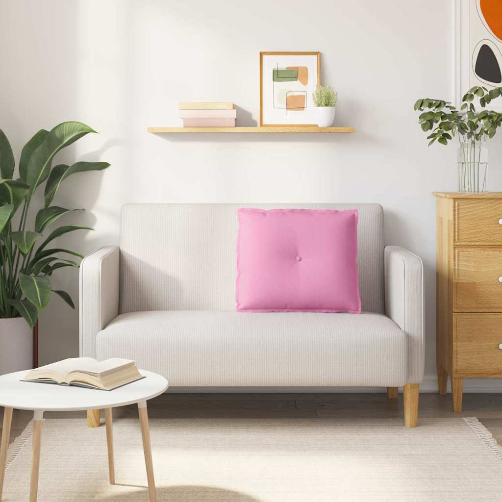 Cuscino per Schiena Rosa 60 x 19 x 50 cm Tessuto 42014673