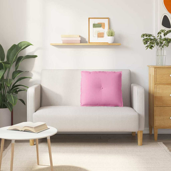 Cuscino per Schiena Rosa 60 x 19 x 50 cm Tessuto 42014673