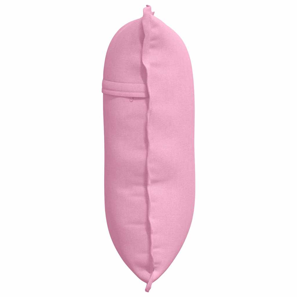 Cuscino per Schiena Rosa 60 x 19 x 50 cm Tessuto 42014673