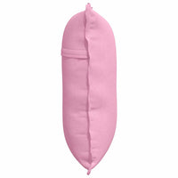Cuscino per Schiena Rosa 60 x 19 x 50 cm Tessuto 42014673