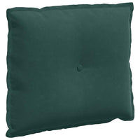 Cuscino per Schiena Verde Scuro 60 x 50 cm Tessuto in Cords 42014677
