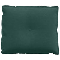 Cuscino per Schiena Verde Scuro 60 x 50 cm Tessuto in Cords 42014677
