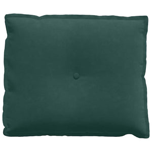 Cuscino per Schiena Verde Scuro 60 x 50 cm Tessuto in Cords 42014677