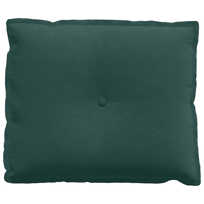 Cuscino per Schiena Verde Scuro 60 x 50 cm Tessuto in Cords 42014677