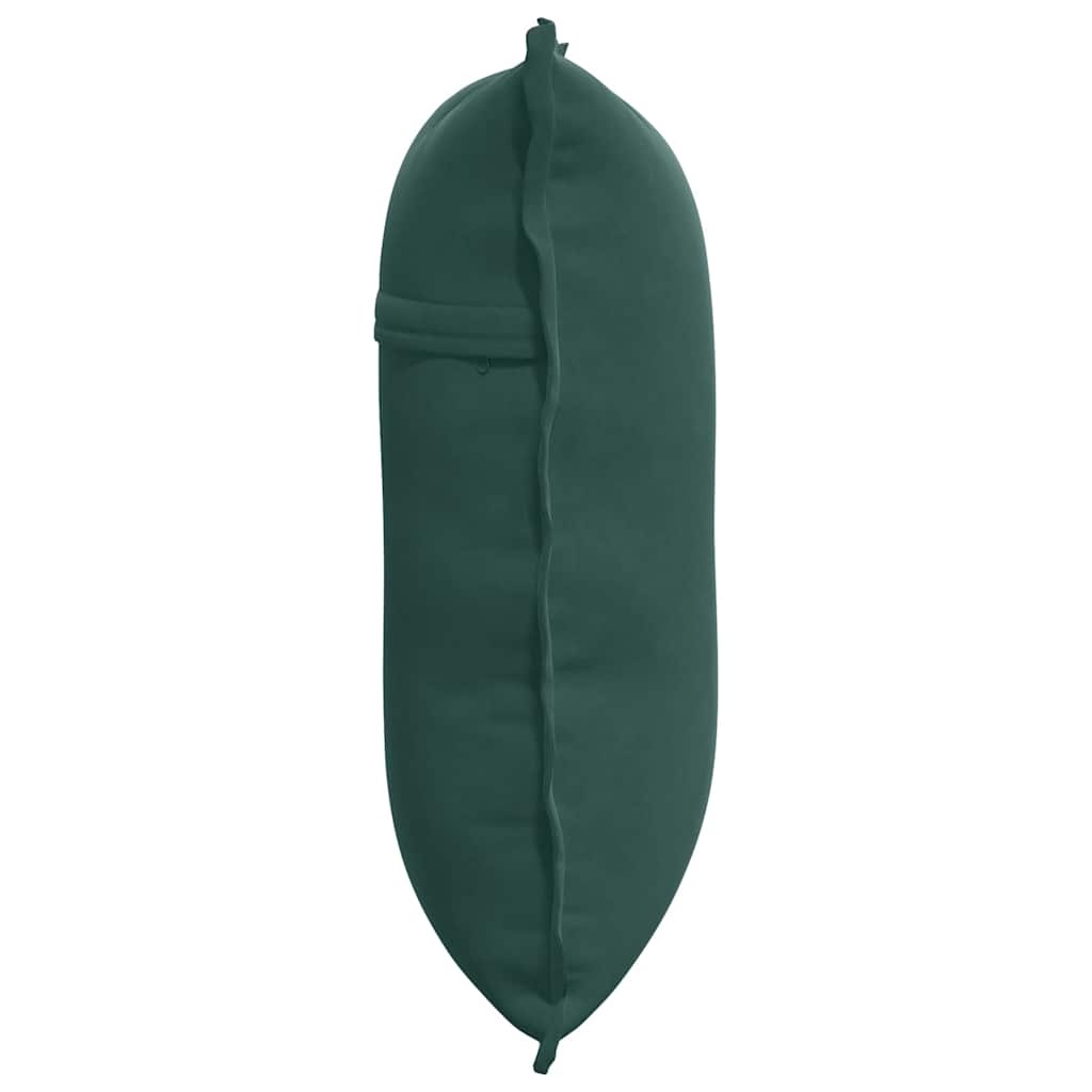 Cuscino per Schiena Verde Scuro 60 x 50 cm Tessuto in Cords 42014677