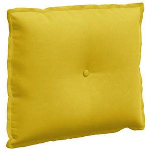 Cuscino per Schiena Giallo 60 x 50 cm Tessuto in Cords 42014682