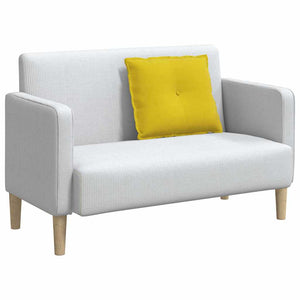 Cuscino per Schiena Giallo 60 x 50 cm Tessuto in Cords 42014682