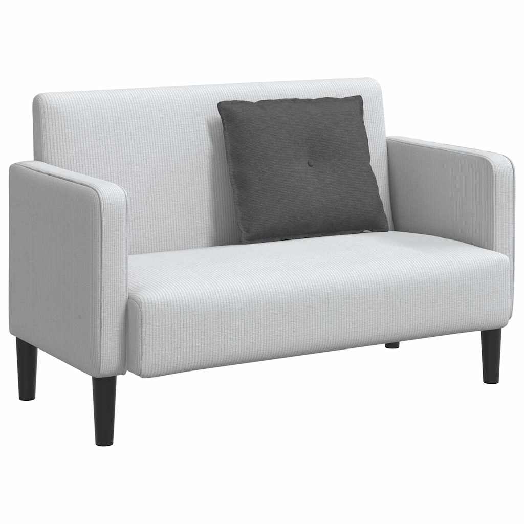 Cuscino per Schiena Grigio scuro 60 x 50 cm Tessuto in Cords 42014694