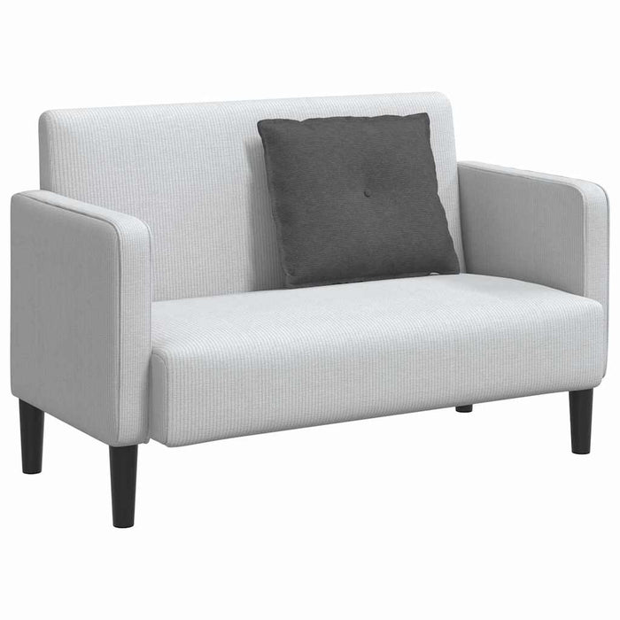 Cuscino per Schiena Grigio scuro 60 x 50 cm Tessuto in Cords 42014694