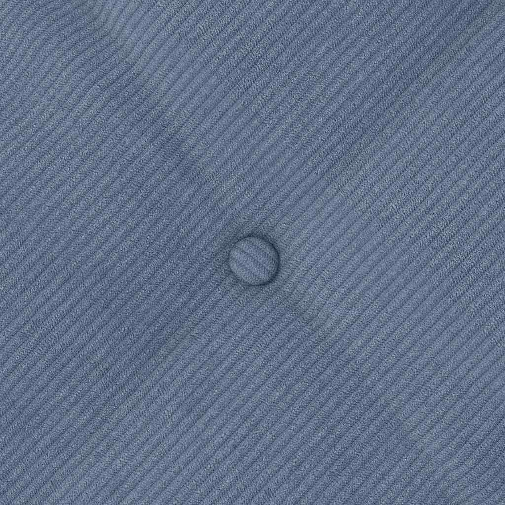 Cuscino per Schiena Blu 60 x 50 cm Tessuto in Cords 42014696