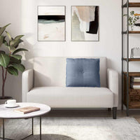 Cuscino per Schiena Blu 60 x 50 cm Tessuto in Cords 42014696