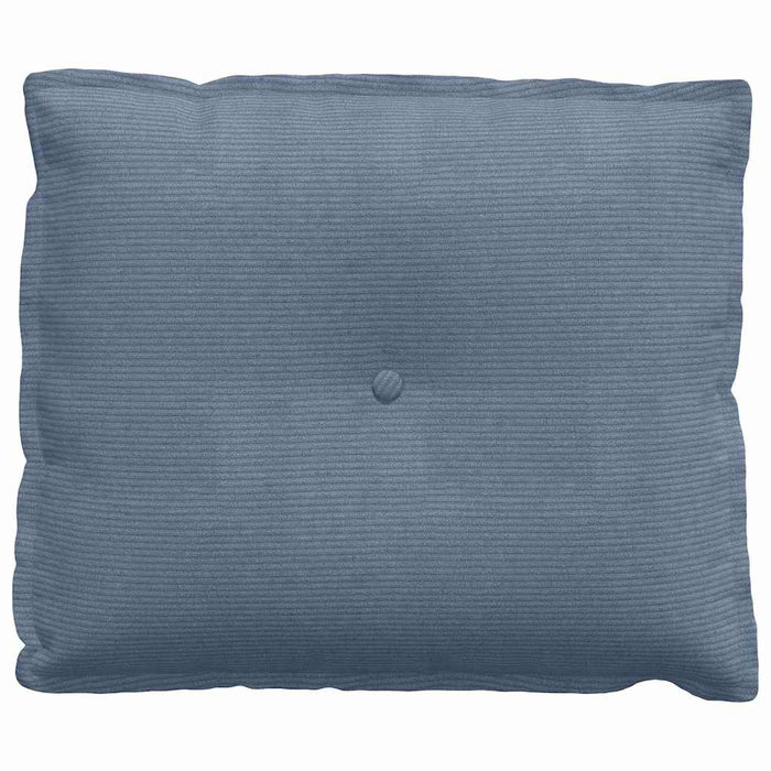 Cuscino per Schiena Blu 60 x 50 cm Tessuto in Cords 42014696