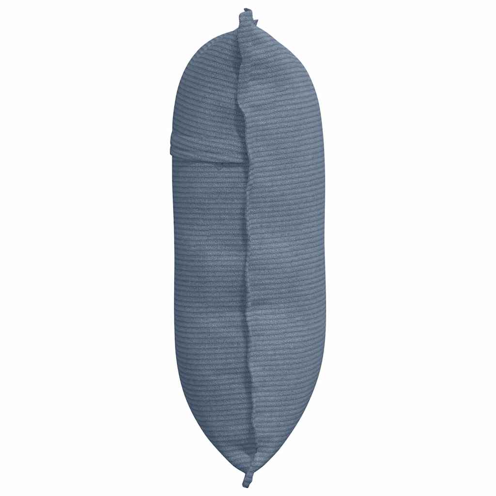 Cuscino per Schiena Blu 60 x 50 cm Tessuto in Cords 42014696