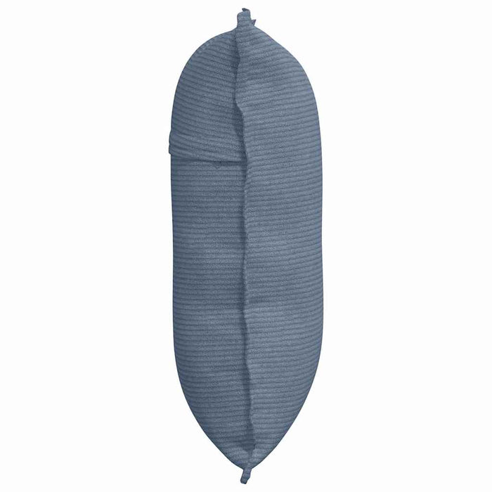 Cuscino per Schiena Blu 60 x 50 cm Tessuto in Cords 42014696
