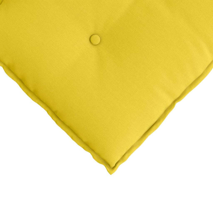 Cuscino per Schiena Giallo Chiaro 80 x 19 x 50 cm Tessuto 42014710