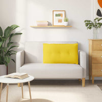 Cuscino per Schiena Giallo Chiaro 80 x 19 x 50 cm Tessuto 42014710
