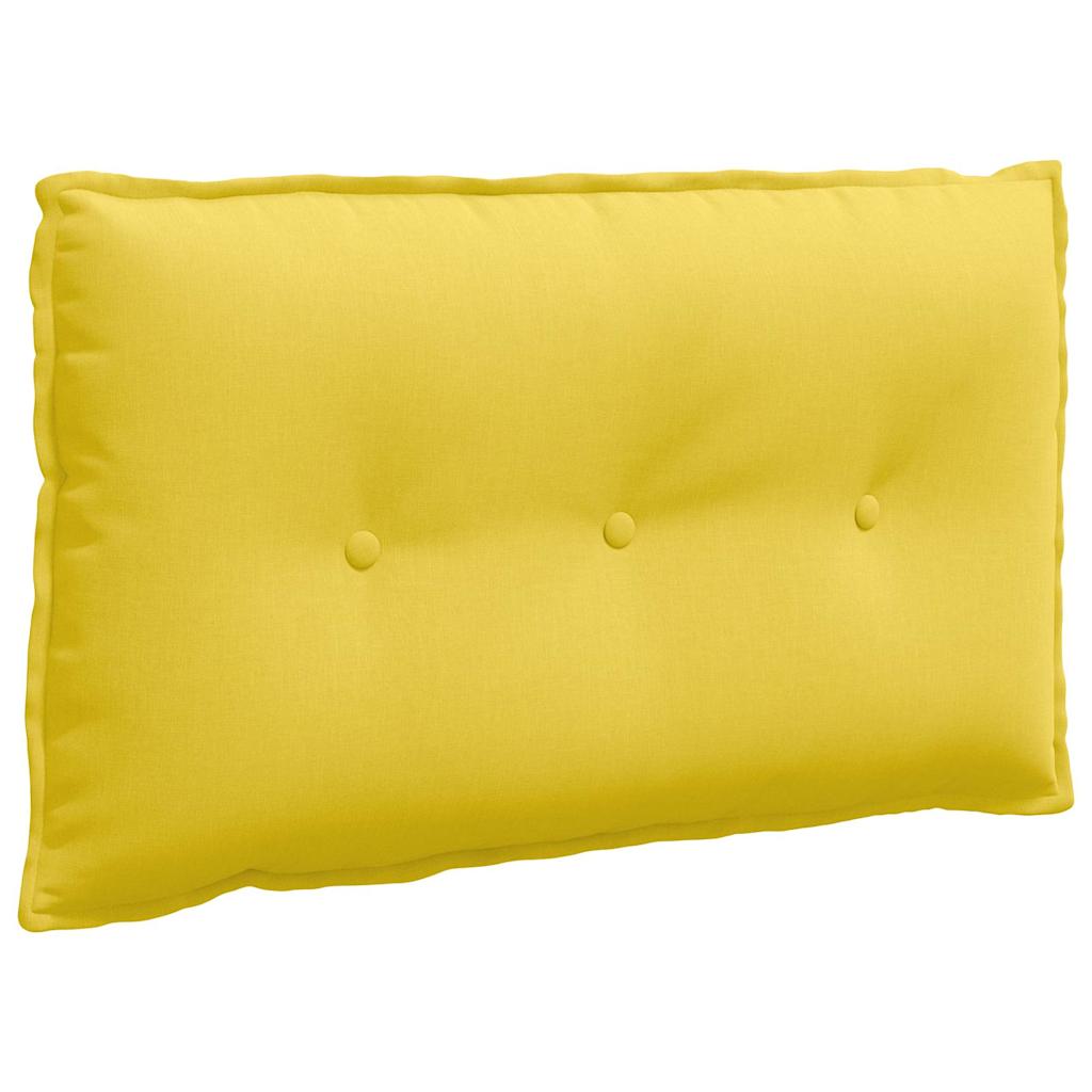 Cuscino per Schiena Giallo Chiaro 80 x 19 x 50 cm Tessuto 42014710