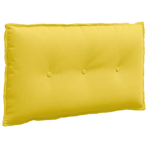 Cuscino per Schiena Giallo Chiaro 80 x 19 x 50 cm Tessuto 42014710