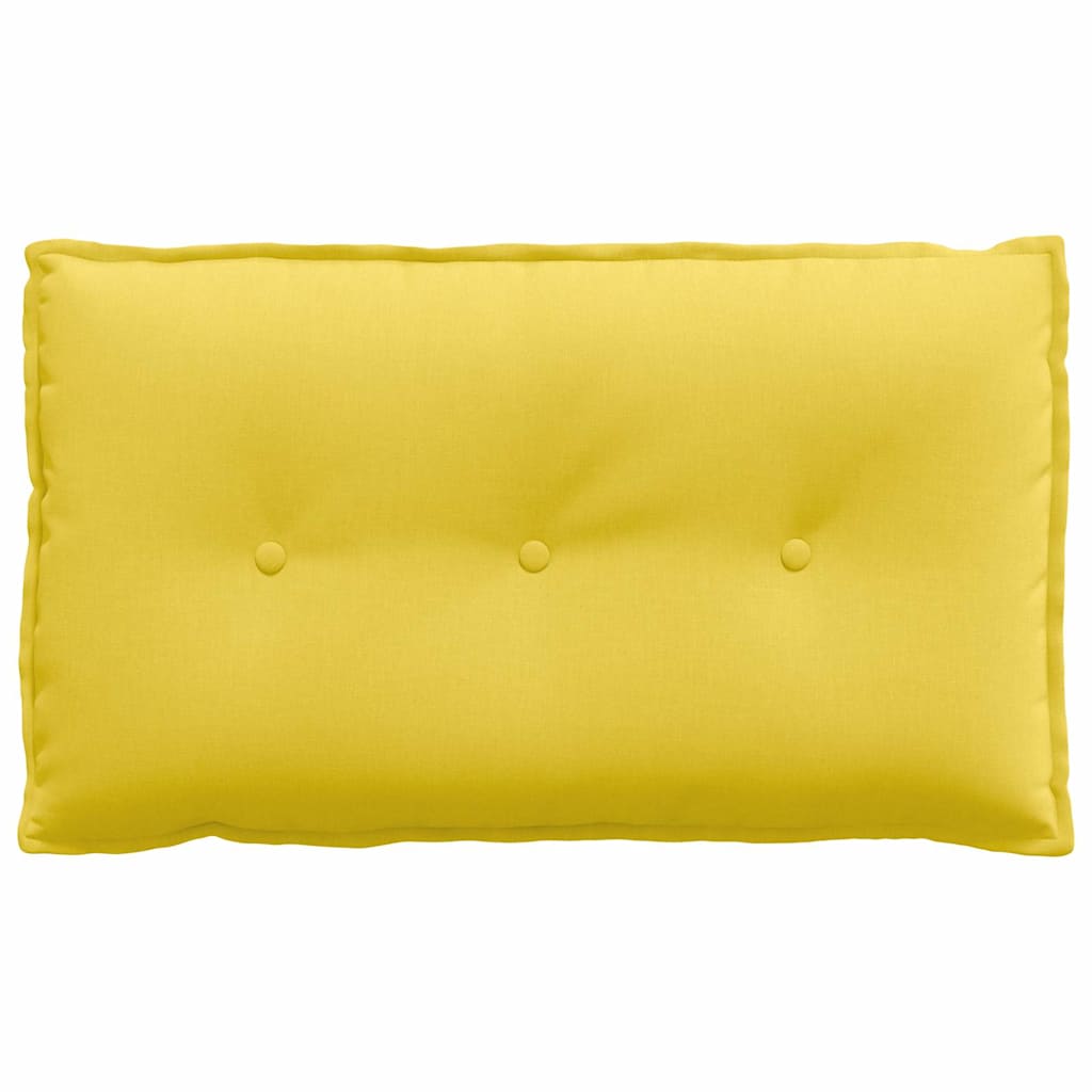 Cuscino per Schiena Giallo Chiaro 80 x 19 x 50 cm Tessuto 42014710