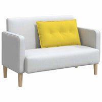 Cuscino per Schiena Giallo Chiaro 80 x 19 x 50 cm Tessuto 42014710