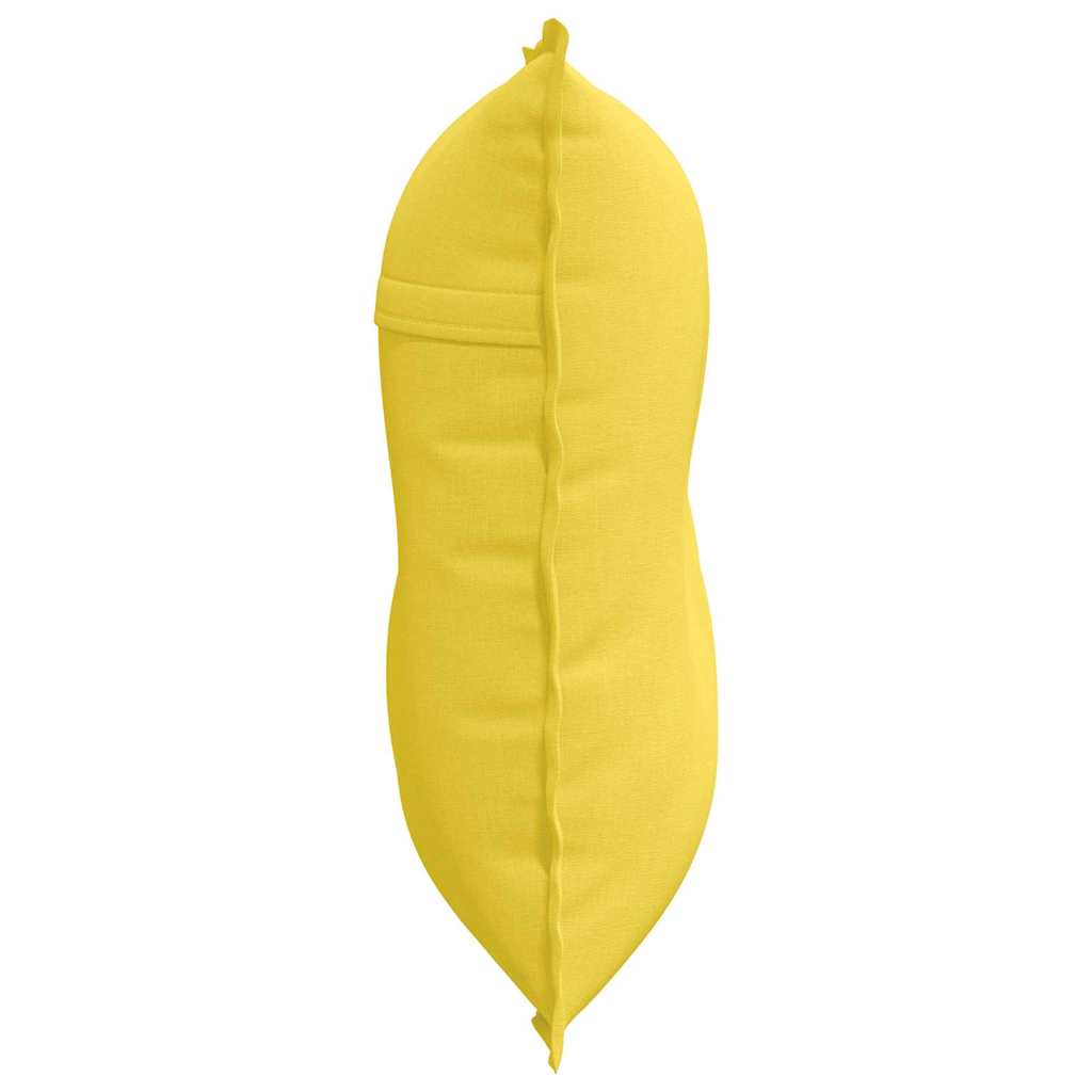 Cuscino per Schiena Giallo Chiaro 80 x 19 x 50 cm Tessuto 42014710