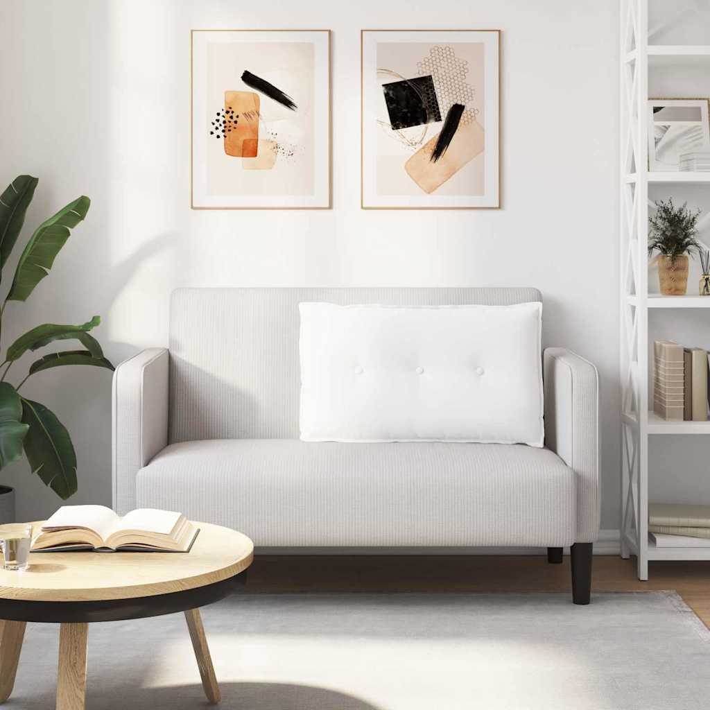 Cuscino per Schiena Bianco 80 x 19 x 50 cm Tessuto 42014712