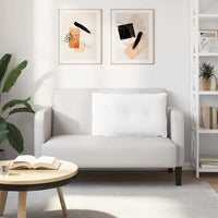 Cuscino per Schiena Bianco 80 x 19 x 50 cm Tessuto 42014712