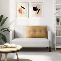 Cuscino per Schiena Marrone 80 x 50 cm Tessuto in Cords 42014726