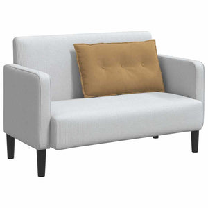 Cuscino per Schiena Marrone 80 x 50 cm Tessuto in Cords 42014726