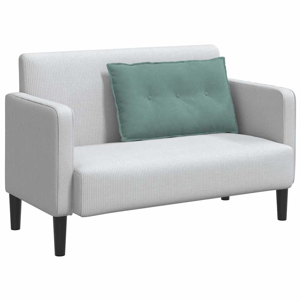 Cuscino per Schiena Verde Mare 80 x 50 cm Tessuto in Cords 42014728