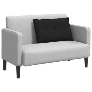 Cuscino per Schiena Nero 80 x 50 cm Tessuto in Microfibra 42014733