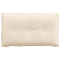 Cuscino per Schiena Beige 80 x 50 cm Tessuto in Microfibra 42014735