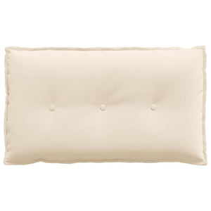 Cuscino per Schiena Beige 80 x 50 cm Tessuto in Microfibra 42014735