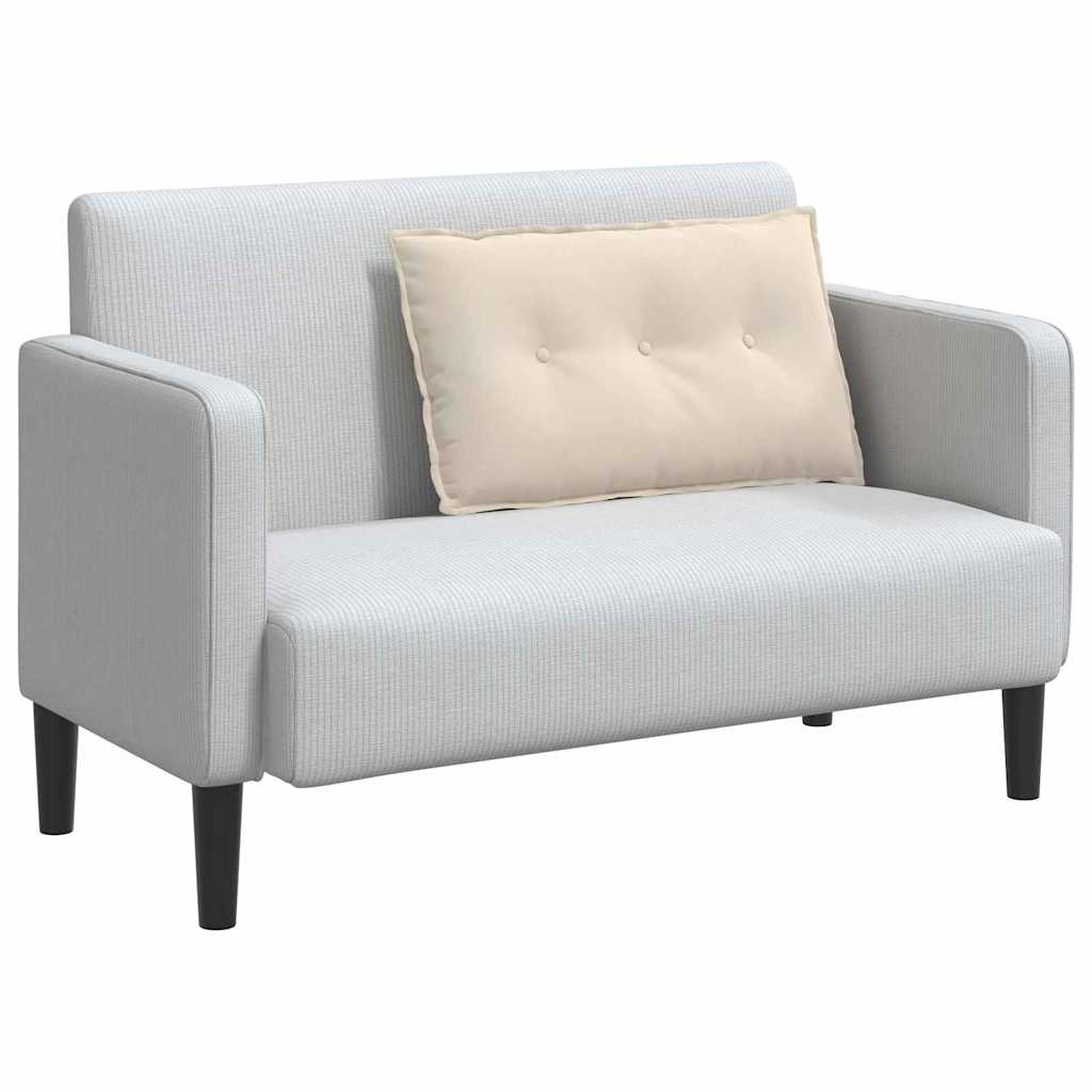 Cuscino per Schiena Beige 80 x 50 cm Tessuto in Microfibra 42014735