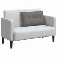 Cuscino per Schiena Grigio chiaro 80 x 50 cm Tessuto in Cords 42014736