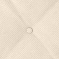 Cuscino per Schiena Crema 80 x 50 cm Tessuto in Cords 42014738