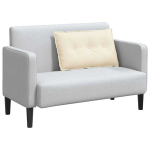 Cuscino per Schiena Crema 80 x 50 cm Tessuto in Cords 42014738