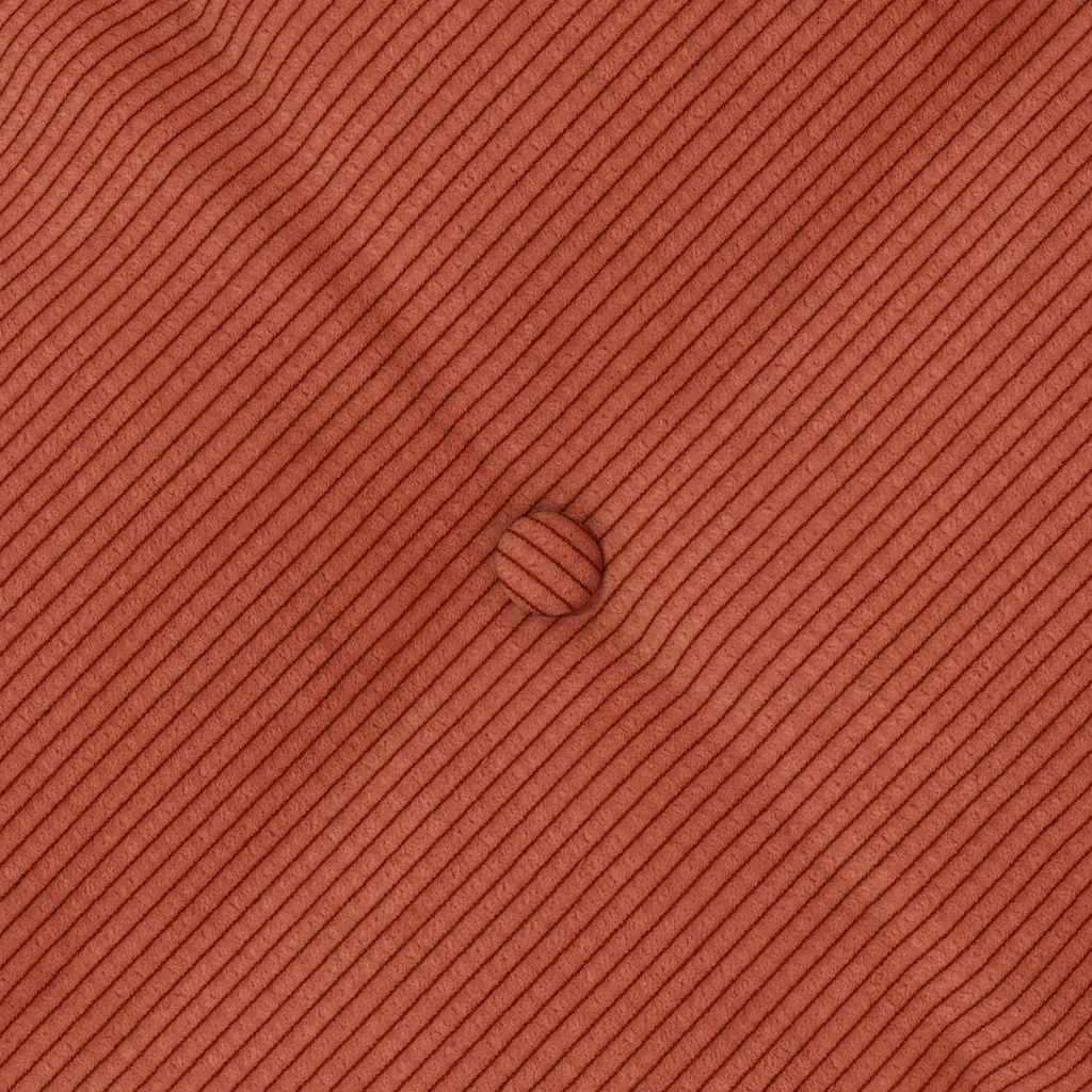Cuscino per Schiena Rosso Arancio 80 x 50 cm Tessuto in Cords 42014743