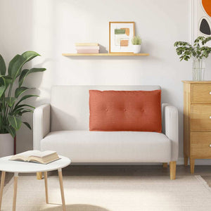 Cuscino per Schiena Rosso Arancio 80 x 50 cm Tessuto in Cords 42014743