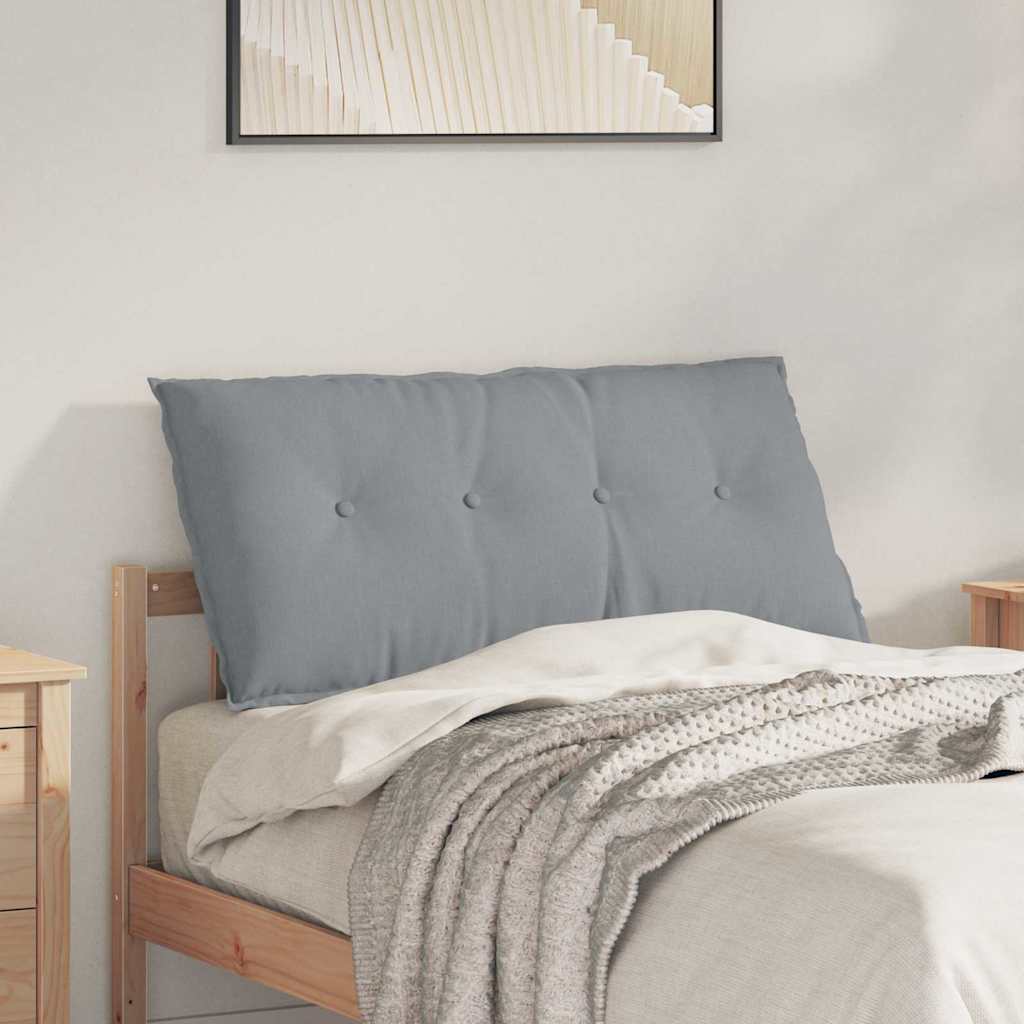 Cuscino per Schiena Grigio chiaro 100 x 19 x 50 cm Tessuto 42014744