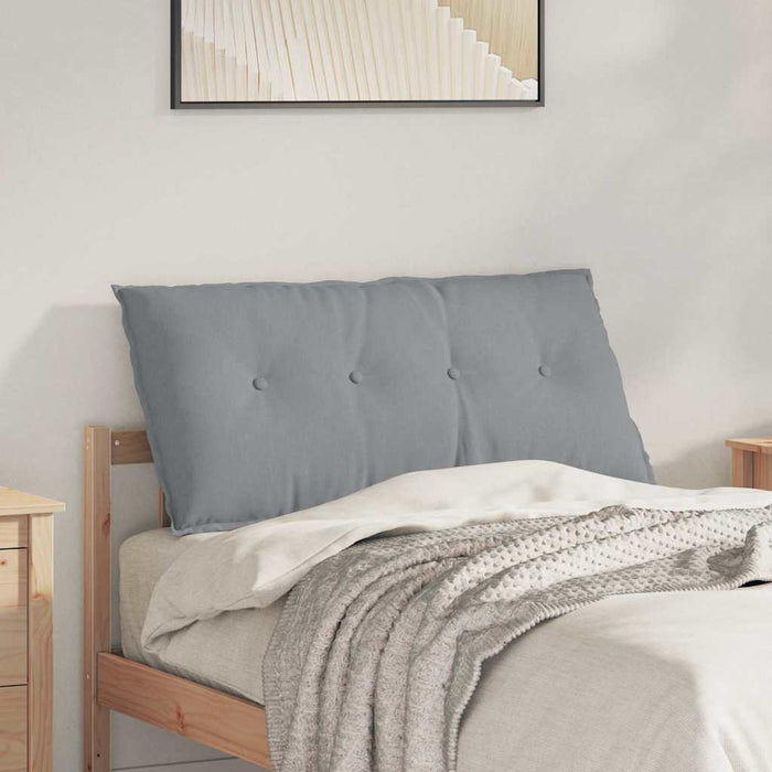 Cuscino per Schiena Grigio chiaro 100 x 19 x 50 cm Tessuto 42014744