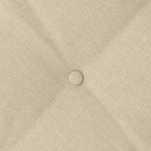 Cuscino per Schiena Crema 100 x 19 x 50 cm Tessuto 42014751