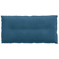 Cuscino per Schiena Blu 100 x 50 cm Tessuto in Cords 42014760