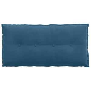 Cuscino per Schiena Blu 100 x 50 cm Tessuto in Cords 42014760