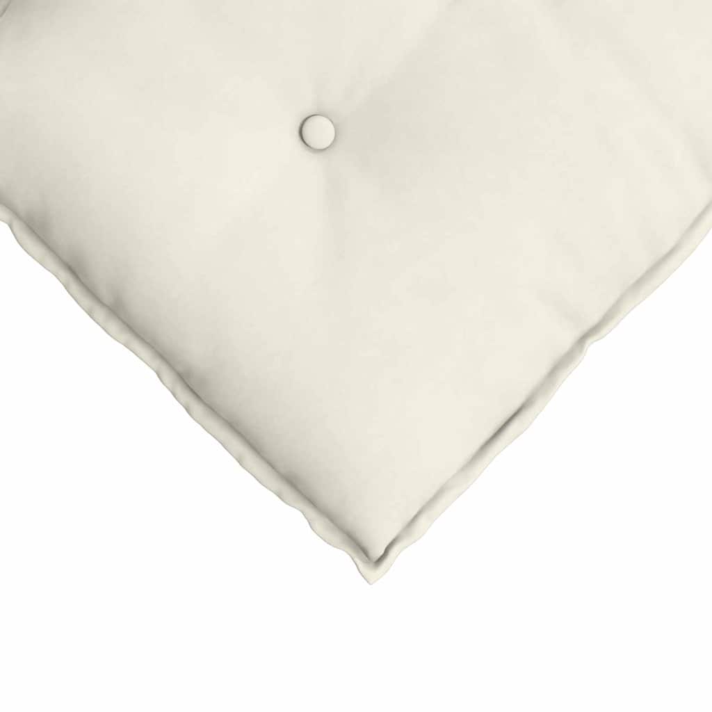 Cuscino per Schiena Crema 100 x 50 cm Tessuto in Cords 42014770